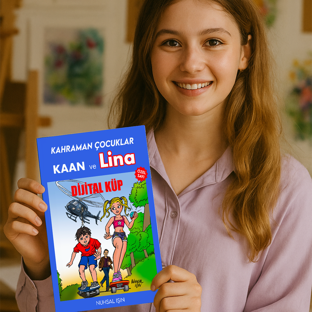 Kahraman Çocuklar - Kaan ve Lina - İlk Macera Dijital Küp (Özel Sayı) Çizgi Roman